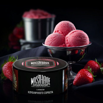 Заказать кальянный табак Must Have Strawberry Sorbet (Маст Хэв Клубничный Сорбет) 125г онлайн с доставкой всей России